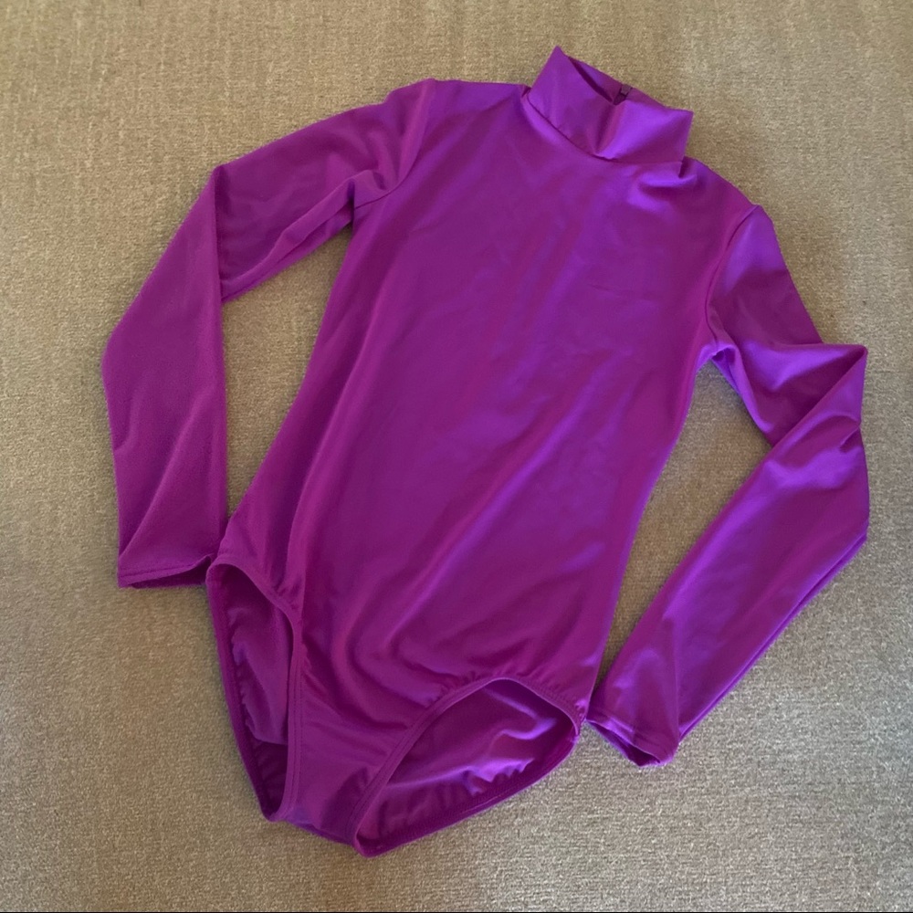 Girls dance turtle neck leotard